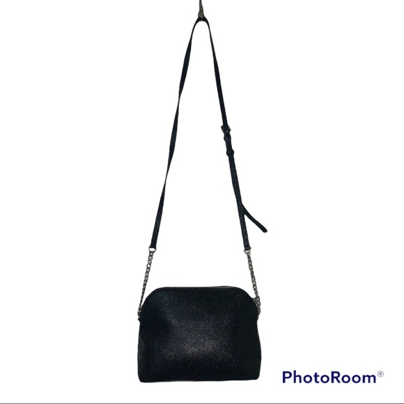 Michael Kors black glitzy over the shoulder chain and leather strap - Picture 2 of 6